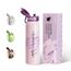 UZSPACE Edelstahl Trinkflasche 1l (970ml), Isolierte Thermosflasche mit 1-Klick-Öffnung, 100% Auslaufsicher, Sport Wasserflasche für Wandern Sport Fitness Gym Outdoor, Art-Kristalllila