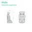 Bebeconfort Ever i-Safe, Mitwachsender Kindersitz 9-36 kg, 15 M.–12 J., 76–150cm, Kindersitzerhöhung, R129-Sicherheit, Seitenaufprallschutz, 11 Kopfstützenpositionen, Integrierte Armlehnen, Full Black
