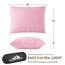 PEUJEW Reisekissen Memory Foam Kissen, Camping Kissen Kleines Kissen 58x40x12 cm, Reisekopfkissen mit Wasserdichter Packsack, Ideal für Flugzeug, Auto und Camping (L, Aprikosenrosa)
