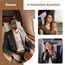 PEUJEW Reisekissen Memory Foam Kissen, Camping Kissen Kleines Kissen 58x40x12 cm, Reisekopfkissen mit Wasserdichter Packsack, Ideal für Flugzeug, Auto und Camping (L, Hellgrau)