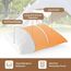 PEUJEW Reisekissen Memory Foam Kissen, Camping Kissen Kleines Kissen 45x35x12 cm, Reisekopfkissen mit Wasserdichter Packsack, Ideal für Flugzeug, Auto und Camping (M, Aprikosengelb)