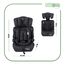 FableKids Kinderautositz 9-36 kg | 3-Punkt-Sicherheitsgurt | Autokindersitz ab 15 M. | Autositz für Kinder 76-150 cm | Kindersitz einstellbare Kopfstütze ECE R129/03 | Verstellbar | Schwarz