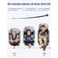 Fourward Baby Autositz Kindersitz 360°drehbar mit ISOFIX und Ruheposition, 40-150 cm / 0-12 Year / 9-36KG, 5-Punkt-Sicherheitsgurt, Kinderautositz, ECE R129