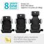 globalkids Kindersitz 15-36kg, Kinderautositz mit Isofix, i-Size R129 Kindersitzerhöhung,ca. 3,5 bis 12 Jahre (100 bis 150 cm),Armlehnen und Kopfstütze höhenverstellbar, leicht, mit Getränkehalter