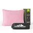 PEUJEW Reisekissen Memory Foam Kissen, Camping Kissen Kleines Kissen 40x30x12 cm, Reisekopfkissen mit Wasserdichter Packsack, Ideal für Flugzeug, Auto und Camping (S, Aprikosenrosa)