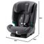 BRITAX RÖMER Kindersitz EVOLVAFIX, mit ISOFIX, für Kinder von 76-150 cm (i-Size), 15 Monate - 12 Jahre, Midnight Grey