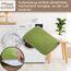 PEUJEW Reisekissen Memory Foam Kissen, Camping Kissen Kleines Kissen 45x35x12 cm, Reisekopfkissen mit Wasserdichter Packsack, Ideal für Flugzeug, Auto und Camping (M, Avocado-Grün)
