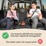 Walser Premium Kinder Sitzerhöhung Auto Andy, Qualitätssieger Sehr Gut* Kindersitz Auto leicht waschbar, Kindersitzerhöhung Auto 125-150 cm neueste Norm ECE R 129, Sitzerhöhung Auto Kinder grau