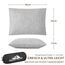 PEUJEW Reisekissen Memory Foam Kissen, Camping Kissen Kleines Kissen 40x30x12 cm, Reisekopfkissen mit Wasserdichter Packsack, Ideal für Flugzeug, Auto und Camping (S, Hellgrau)