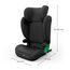 Kinderkraft JUNIOR FIX 2 PRO Kindersitz 100–150 cm, Verstellbare Kopfstütze, H-GUARD, SPS, ISOFIX und Gurtmontage, Atmungsaktiver AIR FLOW Bezug, Einfaches Anschnallen, Schwarz