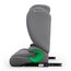 Kinderkraft JUNIOR FIX 2 PRO Kindersitz 100–150 cm, Verstellbare Kopfstütze, H-GUARD, SPS, ISOFIX und Gurtmontage, Atmungsaktiver AIR FLOW Bezug, Einfaches Anschnallen, Grau