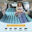 Ciremiv Auto Matratze mit Doppelseitiger, Dicker Beflockung,Auto Luftmatratze mit Pumpe und Eingebautem Kissen/Auslaufsichere, Bequeme, Langlebige Autobett,Car Bed für Autocamping, Roadtrip
