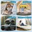 Ciremiv Auto Matratze mit Doppelseitiger, Dicker Beflockung,Auto Luftmatratze mit Pumpe und Eingebautem Kissen/Auslaufsichere, Bequeme, Langlebige Autobett,Car Bed für Autocamping, Roadtrip