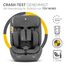 KikkaBoo i-Size i-­FLIT, Kindersitz 9-36 kg ISOFIX, Autokindersitz 76-150 cm, Gruppe 1/2/3, 15 Monate bis 12 Jahre, SPS Seitenschutz, Top Tether, Verstellbare Kopfstütze, Hellgrau