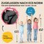 WALSER Premium Kinder Sitzerhöhung Auto, Qualitätssieger Sehr Gut* Kindersitz Auto 125-150 cm, Kindersitzerhöhung Auto Andy neueste Norm 2024 ECE R 129, Sitzerhöhung Auto Kinder schmal schwarz/blau