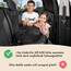 WALSER Premium Kinder Sitzerhöhung Auto ISOFIX, Qualitätssieger Sehr Gut* Kindersitz Auto 125-150 cm, Kindersitzerhöhung Auto Andy neueste Norm 2024 ECE R 129, Sitzerhöhung Auto Kindersitz schwarz/rot