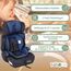 Fablekids Kinderautositz | 3-Punkt-Sicherheitsgurt | Autokindersitz ab 15 M. | Autositz für Kinder 76-150 cm | Kindersitz einstellbare Kopfstütze | ECE R129/03 | Verstellbar 44,5x41x68-75cm | Blau