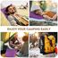 PEUJEW Reisekissen Memory Foam Kissen, Camping Kissen Kleines Kissen 40x30x12 cm, Reisekopfkissen mit Wasserdichter Packsack, Ideal für Flugzeug, Auto und Camping (S, Lila)
