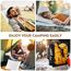 PEUJEW Reisekissen Memory Foam Kissen, Camping Kissen Kleines Kissen 40x30x12 cm, Reisekopfkissen mit Wasserdichter Packsack, Ideal für Flugzeug, Auto und Camping (S, Off-White)