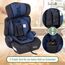 Fablekids Kinderautositz | 3-Punkt-Sicherheitsgurt | Autokindersitz ab 15 M. | Autositz für Kinder 76-150 cm | Kindersitz einstellbare Kopfstütze | ECE R129/03 | Verstellbar 44,5x41x68-75cm | Blau
