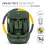 KikkaBoo i-Size i-­FLIT, Kindersitz 9-36 kg ISOFIX, Autokindersitz 76-150 cm, Gruppe 1/2/3, 15 Monate bis 12 Jahre, SPS Seitenschutz, Top Tether, Verstellbare Kopfstütze, Armeegrün