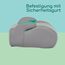 Bebeconfort Manga i-Safe, Kindersitzerhöhung, 6–12 Jahre, 128–150 cm, Folgekindersitz, Kompakt & Leicht (<1 kg), Einfache Gurtmontage, Gepolstert, Soft-Touch-Gewebe, Tinted Grey
