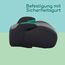 Bebeconfort Manga i-Safe, Kindersitzerhöhung, 6–12 Jahre, 128–150 cm, Folgekindersitz, Kompakt & Leicht (<1 kg), Einfache Gurtmontage, Gepolstert, Soft-Touch-Gewebe, Tinted Black