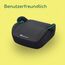 Bebeconfort Manga i-Safe, Kindersitzerhöhung, 6–12 Jahre, 128–150 cm, Folgekindersitz, Kompakt & Leicht (<1 kg), Einfache Gurtmontage, Gepolstert, Soft-Touch-Gewebe, Tinted Black