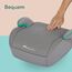 Bebeconfort Manga i-Safe, Kindersitzerhöhung, 6–12 Jahre, 128–150 cm, Folgekindersitz, Kompakt & Leicht (<1 kg), Einfache Gurtmontage, Gepolstert, Soft-Touch-Gewebe, Tinted Grey