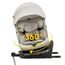 360° i-Size Kindersitz 40-150cm mit ISOFIX, Autositz 360 Drehbar, ab Geburt -12 Jahre,ECE R129 Babyautositz, 12 Kopfstützenpositionen, leichtwaschbar (Beige)