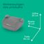 Bebeconfort Manga i-Safe, Kindersitzerhöhung, 6–12 Jahre, 128–150 cm, Folgekindersitz, Kompakt & Leicht (<1 kg), Einfache Gurtmontage, Gepolstert, Soft-Touch-Gewebe, Tinted Grey