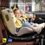 360° i-Size Kindersitz 40-150cm mit ISOFIX, Autositz 360 Drehbar, ab Geburt -12 Jahre,ECE R129 Babyautositz, 12 Kopfstützenpositionen, leichtwaschbar (Beige)
