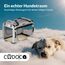 CADOCA® Hundebox Hundetransportbox faltbar robust M 60x42x44cm atmungsaktiv Transporttasche Haustiertransportbox Hundetragetasche Grau
