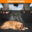 BMaoBBo Hundedecke Auto Rückbank[127x62cm],Wasserdicht,Kratzfest mit Hartschale (300 Pfund Traglast),Rücksitzschutz für SUV & Familienauto,Abnehmbar, Waschbar mit Belüftungsnetz & Tasche (Schwarz)