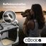 CADOCA® Hundebox Hundetransportbox faltbar robust M 60x42x44cm atmungsaktiv Transporttasche Haustiertransportbox Hundetragetasche Grau