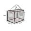 lionto Hundetransportbox faltbar für Reise & Auto, 101x69x70 cm, stabile Transportbox mit Tragegriffen & Decke für Katzen & Hunde bis 25 kg, robuste Hundebox aus Stoff für klein & groß, dunkelrot
