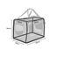 lionto Hundetransportbox faltbar für Reise & Auto, 50x34x36 cm, stabile Transportbox mit Tragegriffen & Decke für Katzen & Hunde bis 10 kg, Hundebox aus Stoff für klein & groß, grau (Namensaufdruck)