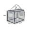 lionto Hundetransportbox faltbar für Reise & Auto, 101x69x70 cm, stabile Transportbox mit Tragegriffen & Decke für Katzen & Hunde bis 25 kg, robuste Hundebox aus Stoff für klein & groß, dunkelblau