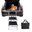 Bounabay hundetreppe große Hunde - Hundetreppe Auto 4 Stufen - Klappbare Aluminium Hundetreppe Ultra-Leicht - Hochwertige Autotreppe für Hunde bis 75kg