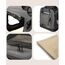 lionto Hundetransportbox faltbar für Reise & Auto, 70x52x50 cm, stabile Transportbox mit Tragegriffen & Decke für Katzen & Hunde bis 15 kg, Hundebox aus Stoff für klein & groß, grau (Namensaufdruck)