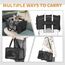 Petsfit Transporttasche Katze & Hundetasche Flugzeug | Flugtasche für Hunde & Transportbox Katze | Flugtaugliche Haustiertasche | Sicherer Transport in Auto, Flugzeug und Bahn, M/Schwarz