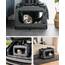 lionto Hundetransportbox faltbar für Reise & Auto, 70x52x50 cm, stabile Transportbox mit Tragegriffen & Decke für Katzen & Hunde bis 15 kg, robuste Hundebox aus Stoff für klein & groß, grau
