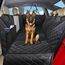 Sosayet Hundedecke Auto Rückbank - 4-in-1 Autoschondecke für Hunde mit Seitenschutz, Sichtfenster & Sicherheitsgurt - Wasserdicht, rutschfest, Kratzfest - 137 x 147 cm für PKW, SUV & Van