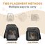 Petsfit Transporttasche Katze & Hundetasche Flugzeug | Flugtasche für Hunde & Transportbox Katze | Flugtaugliche Haustiertasche | Sicherer Transport in Auto, Flugzeug und Bahn, M/Schwarz