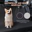 Nobleza Hunde-Sitzbezüge für Fahrzeuge, Auto-Rücksitzbezüge aus Oxford-Stoff, wasserdicht, Kratzfest und rutschfest, Autozubehör SUV Universal Schwarz 140 × 110 cm