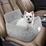 CALIYO Hundeautositz mit Stabiler Basis & Sicherheitsgurt | Hundesitz Auto für Kleine bis 10 kg | Memory Foam-Sitzauflage | Wasserdichter, Abwaschbarer Hundekorb mit Aufbewahrungstasche (Schwarz/Weiß)