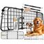 LOVPET® Hundegitter Auto Kofferraum – Universal Trenngitter für Hunde, verstellbar 92–152 cm, ohne Bohren & einfache Montage, Hundeschutzgitter Gepäckgitter Auto inkl. 2 Sicherheitsgurte, Schwarz