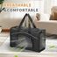 Petsfit Transporttasche Katze & Hundetasche Flugzeug | Flugtasche für Hunde & Transportbox Katze | Flugtaugliche Haustiertasche | Sicherer Transport in Auto, Flugzeug und Bahn, M/Schwarz