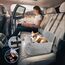 CALIYO Hundeautositz mit Stabiler Basis & Sicherheitsgurt | Hundesitz Auto für Kleine bis 10 kg | Memory Foam-Sitzauflage | Wasserdichter, Abwaschbarer Hundekorb mit Aufbewahrungstasche (Schwarz/Weiß)