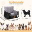 Hunde Autositz, 55x30x30cm, 1 Ansteckbare, Verstellbare Sicherheitsleinen, Auto-Hundebett für kleine Hunde, komplett Abnehmbarer und Waschbarer Autositz für Haustiere mit 2 Aufbewahrungs